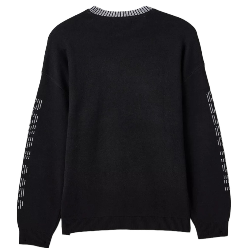 UO Downloads Graphic Crew Neck Sweater Men's Sz L - Picture 4 of 5